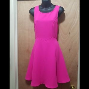 HOT PINK Sexy Hepburn Mini Dress M